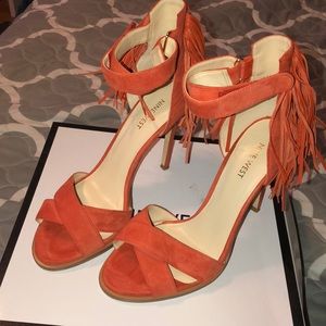Nine West hustle fringe sandals